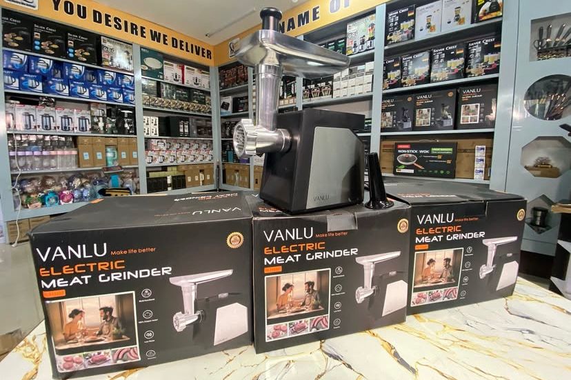 VANLU Electric Meat Grinder – Heavy Duty Meat Mincer with Stainless Steel Blades & Multiple Grinding Plates – Ideal for Home Use & Sausage Making#2088