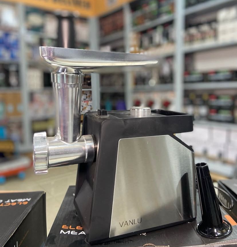 VANLU Electric Meat Grinder – Heavy Duty Meat Mincer with Stainless Steel Blades & Multiple Grinding Plates – Ideal for Home Use & Sausage Making#2088